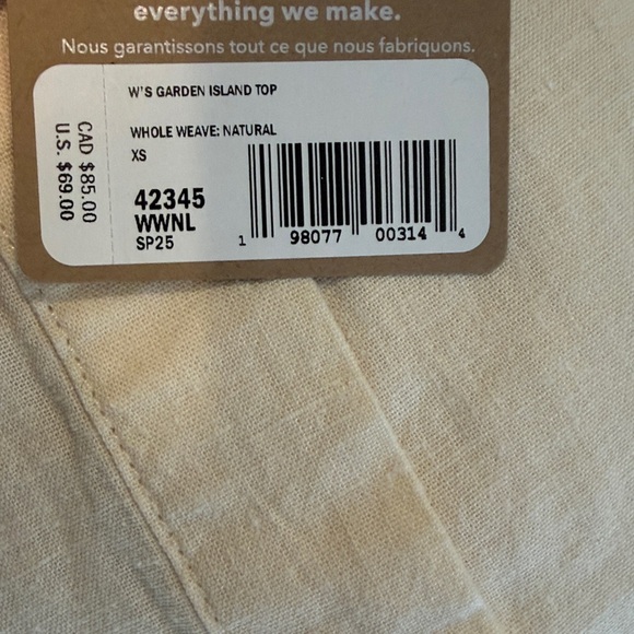 New!! Patagonia women's garden island top - Picture 5 of 6